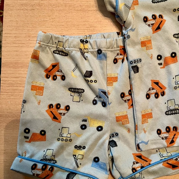 The Children's Place Construction Pajama Set - Blue and Orange - Picture 3 of 5